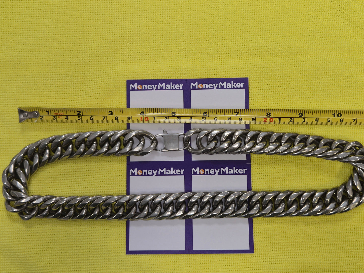 HEAVY BASE METAL CLOSE-CURB LINK NECKLACE