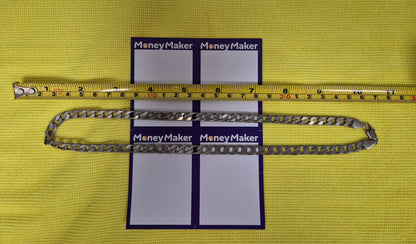 SILVER 925 SQUARE CURB NECKLACE