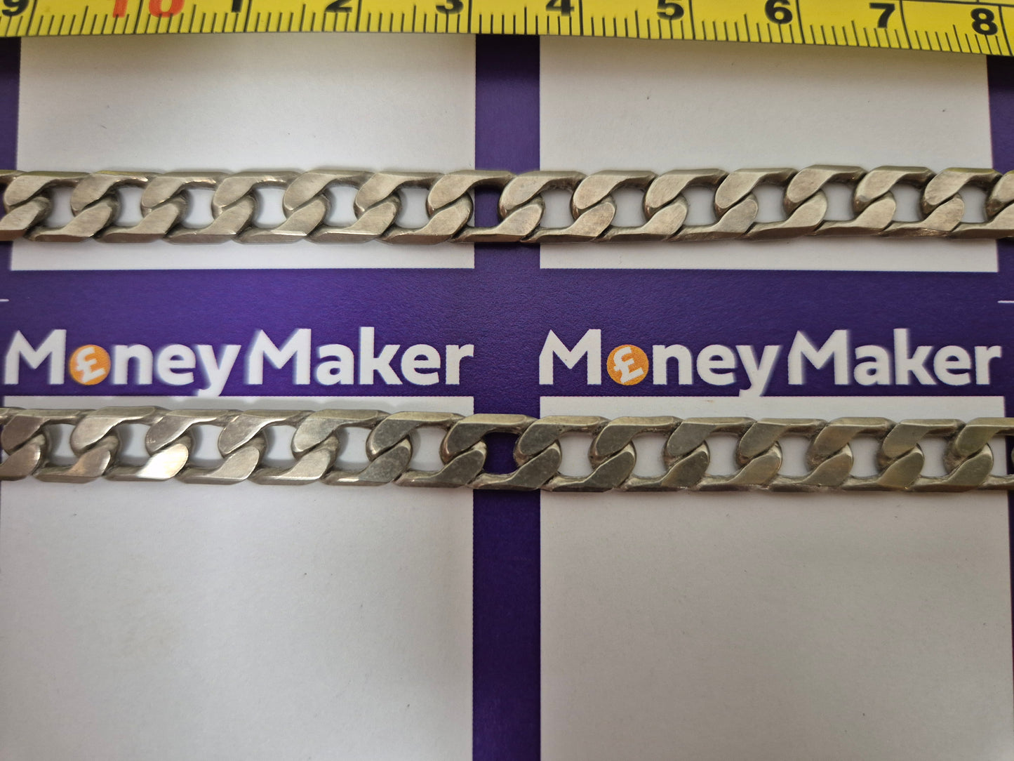 SILVER 925 SQUARE CURB NECKLACE