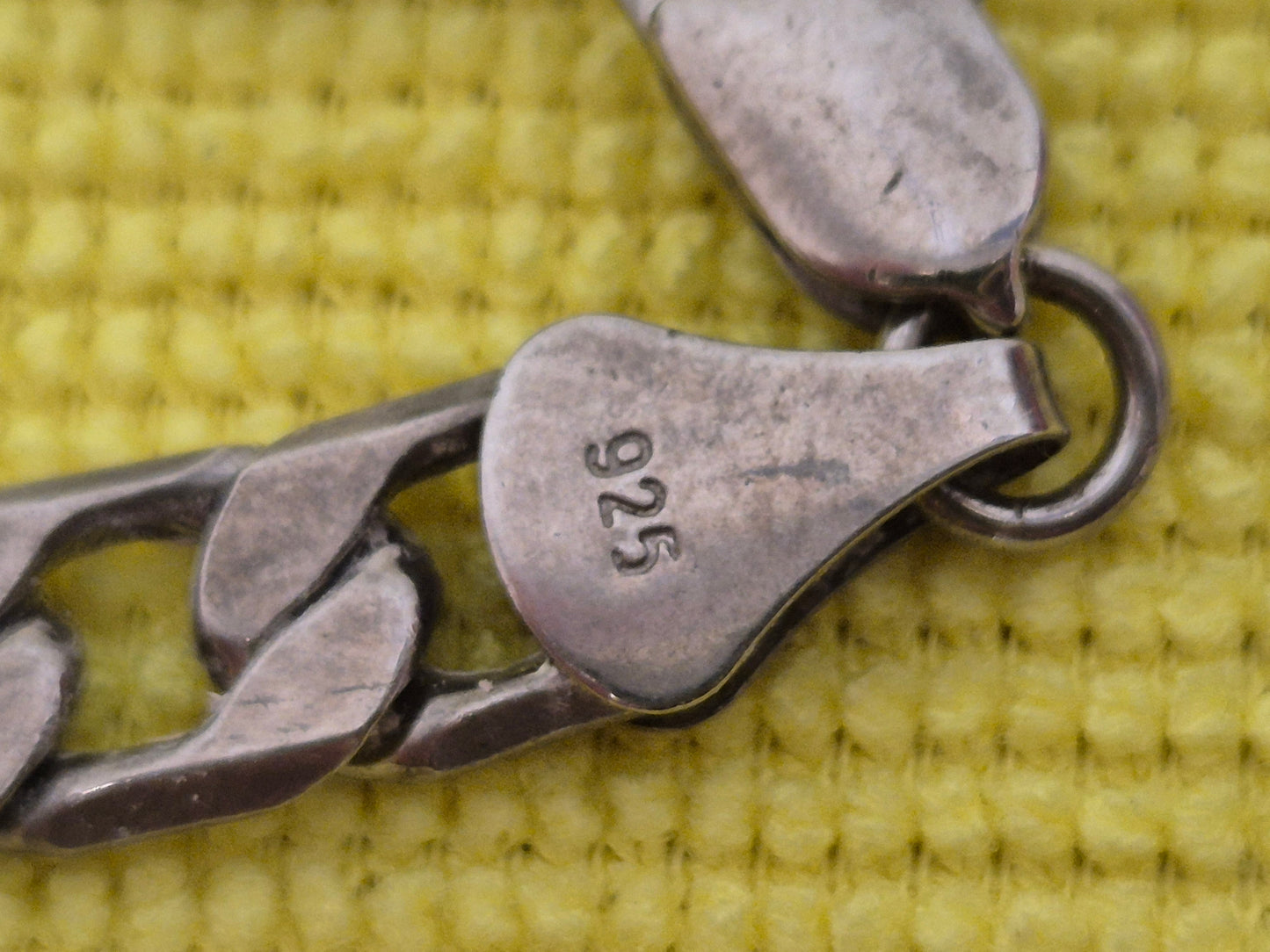 SILVER 925 SQUARE CURB NECKLACE