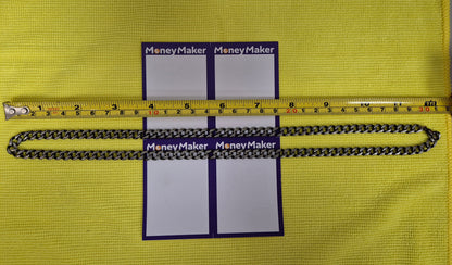 BASE METAL GUNMETAL NECKLACE