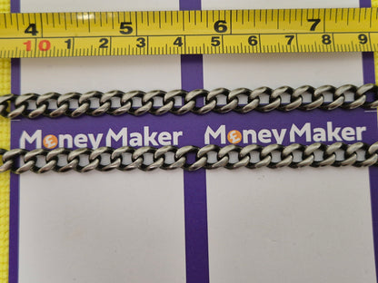 BASE METAL GUNMETAL NECKLACE