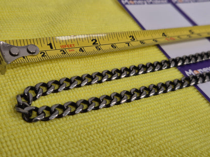 BASE METAL GUNMETAL NECKLACE