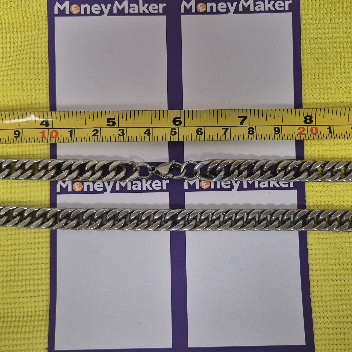 BASE METAL CLOSE-LINK CURB NECKLACE