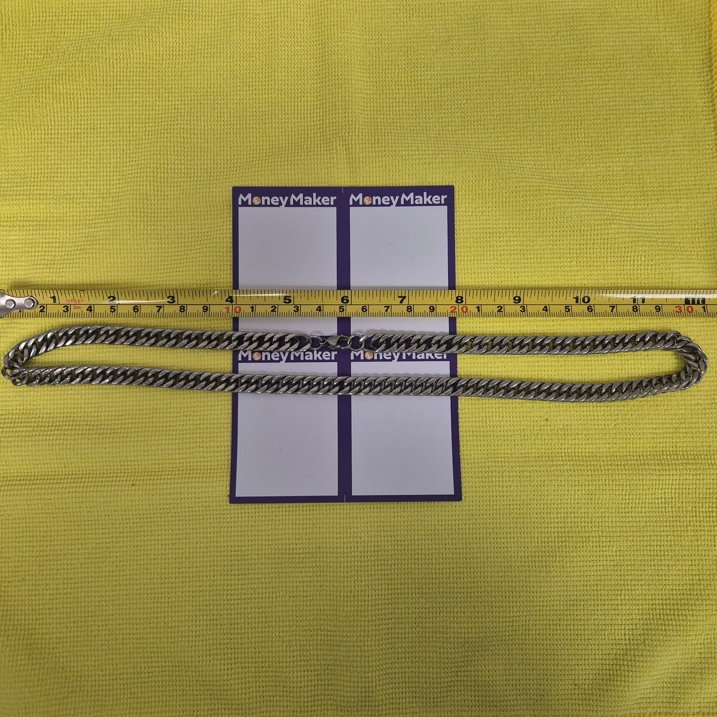 BASE METAL CLOSE-LINK CURB NECKLACE