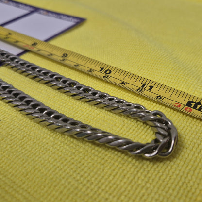 BASE METAL CLOSE-LINK CURB NECKLACE