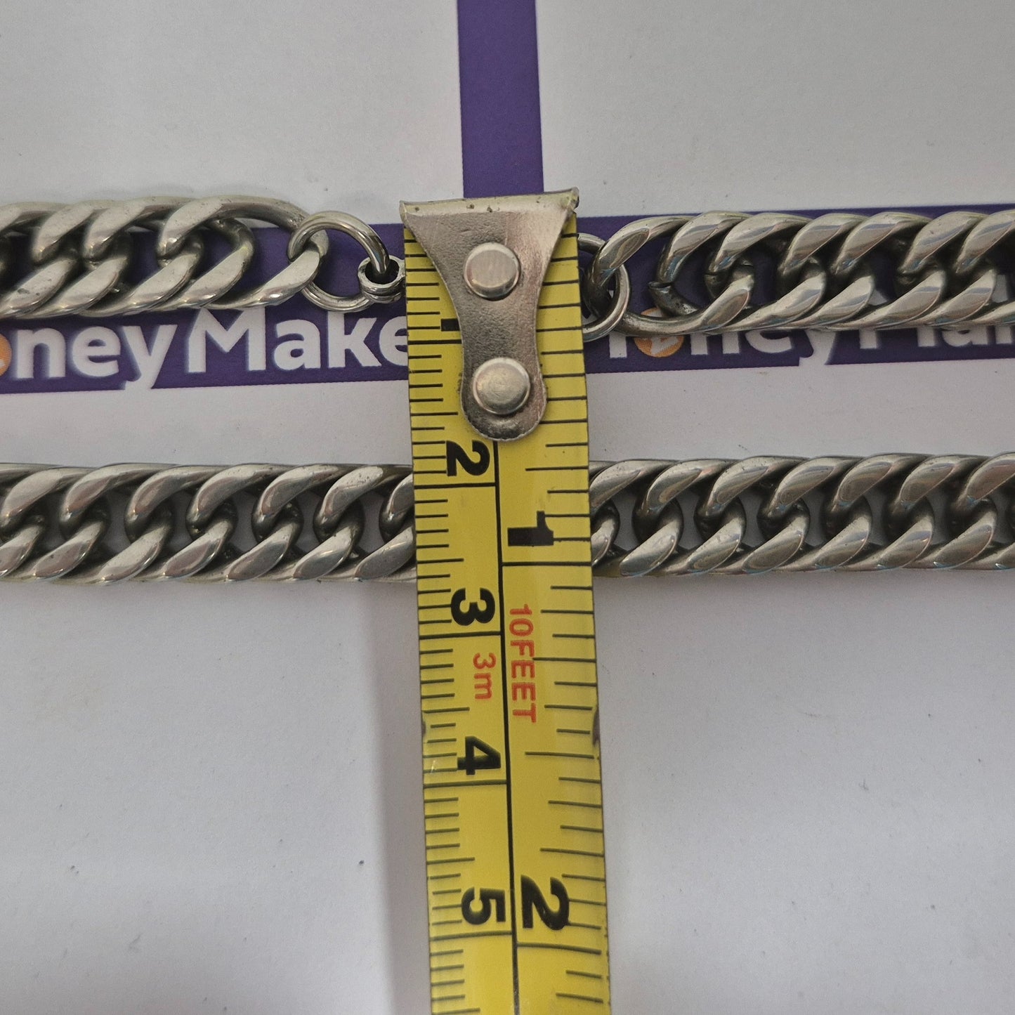 BASE METAL CLOSE-LINK CURB NECKLACE