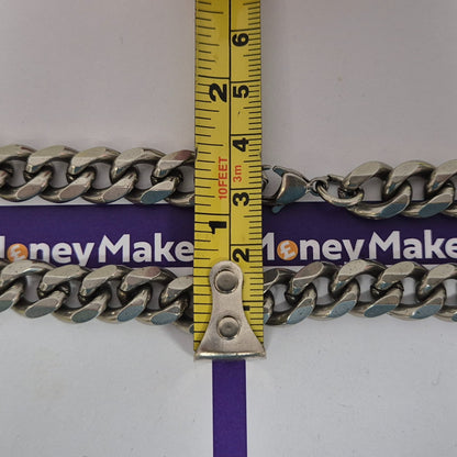 GUNMETAL CURB NECKLACE