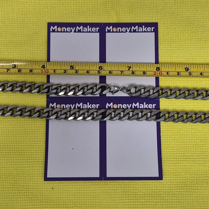 GUNMETAL CURB NECKLACE