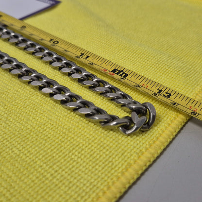 GUNMETAL CURB NECKLACE