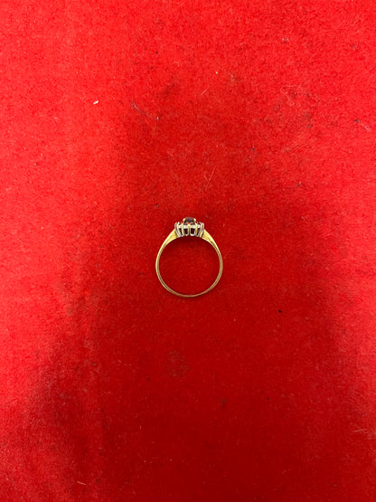 9K Gold Ring With Diamonds