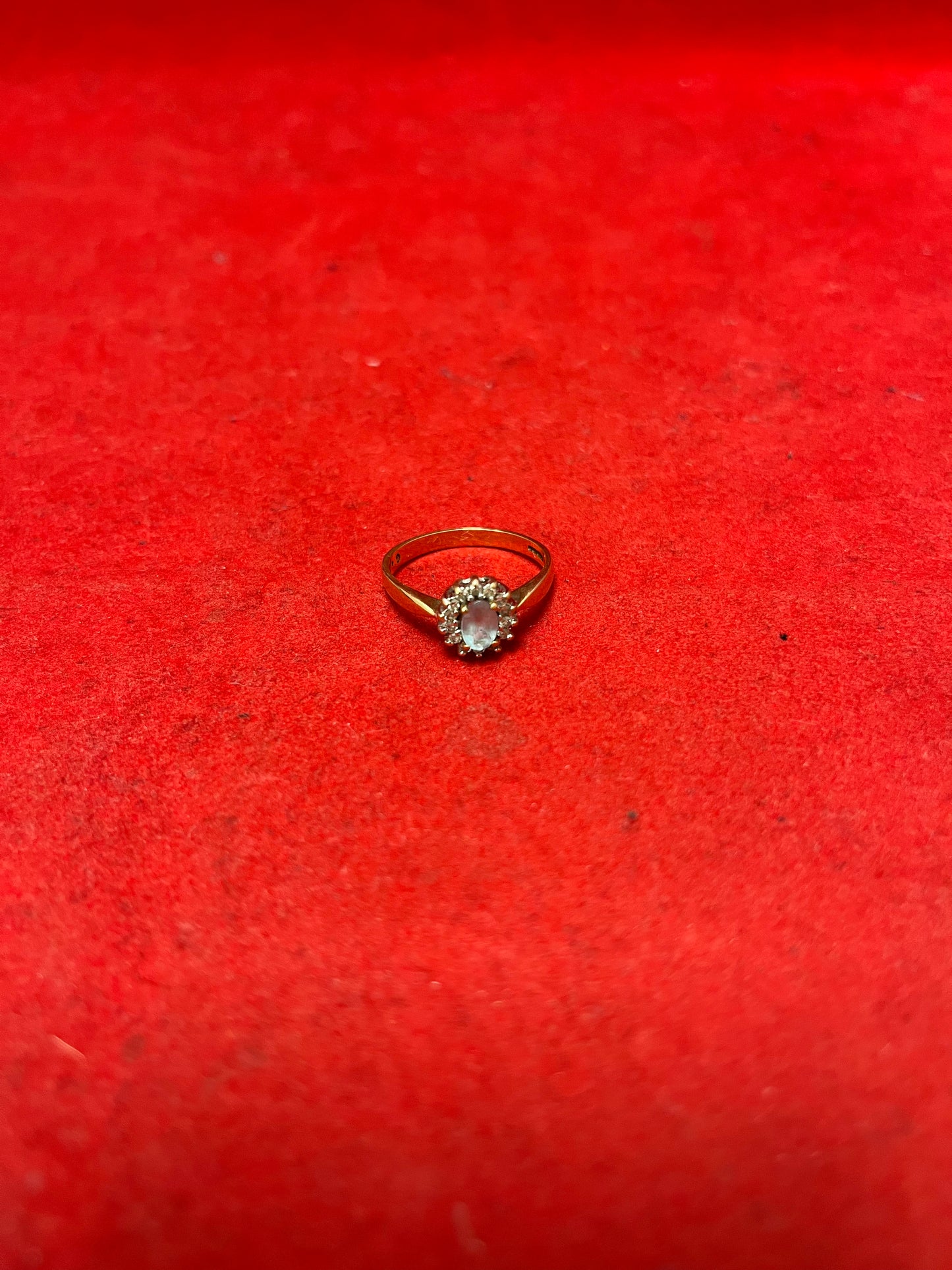 9K Gold Ring With Diamonds